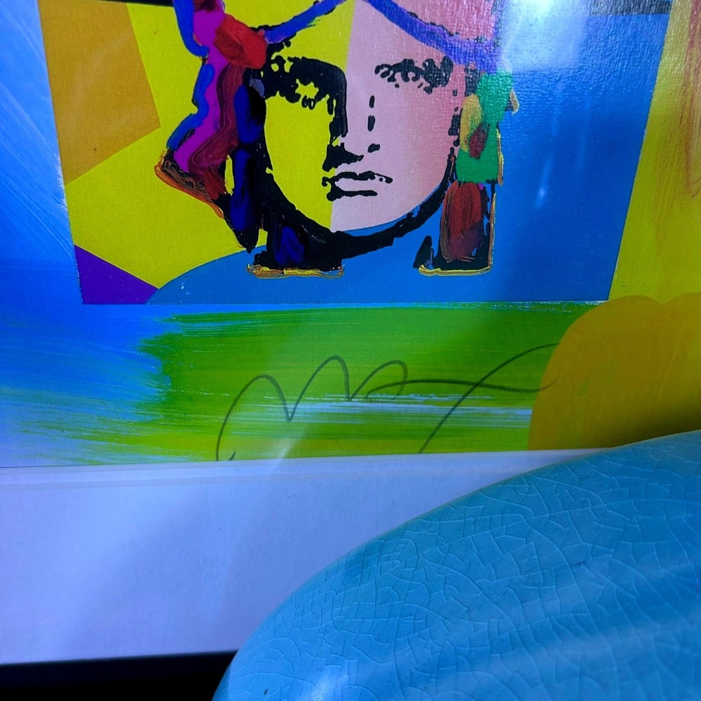 Peter Max Nine Liberties Large 3 Foot Signed Lithograph Framed Pop Art Numbered - Picture 5 of 16